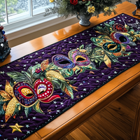Mardi Gras Elegance Quilted Table Runner NCU0DK4105