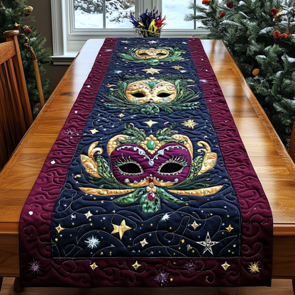 Mardi Gras Jubilee Quilted Table Runner NCU0DK4106