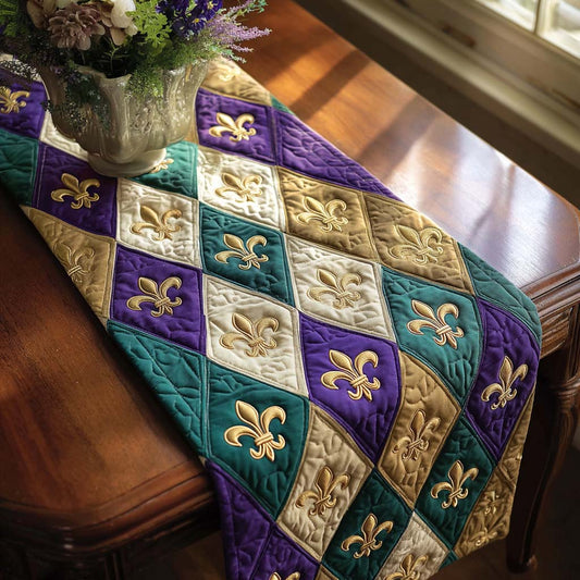 Mardi Spark Quilted Table Runner NCU0NT11600