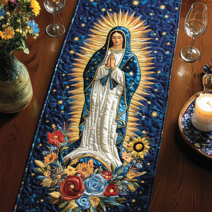 Marian Bloom Quilted Table Runner NCU0VH4936