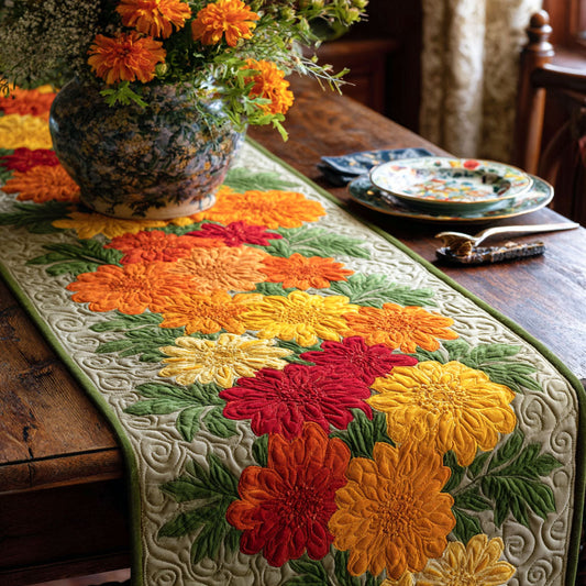 Marigold Glow Quilted Table Runner NCU0PT8809