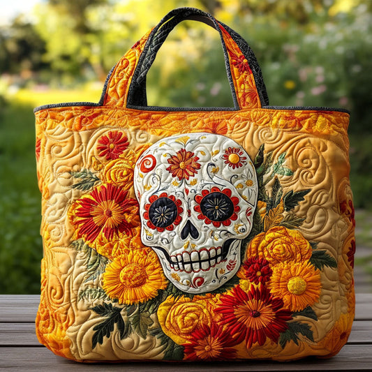 Marigold Magic Quilted Tote Bag NCU0PT8677