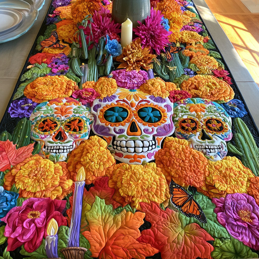 Marigold Soul Garden Quilted Table Runner NCU0PT12022