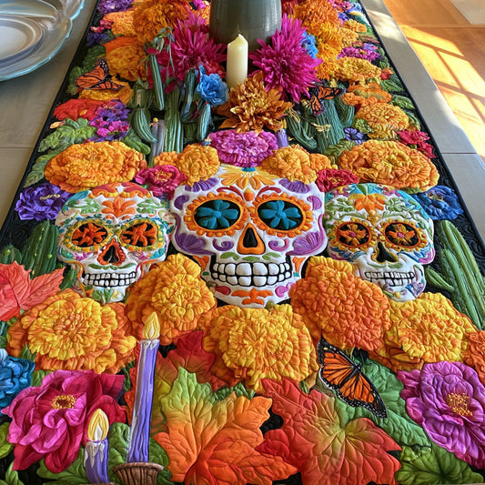 Marigold Soul Garden Quilted Table Runner NCU0PT12022