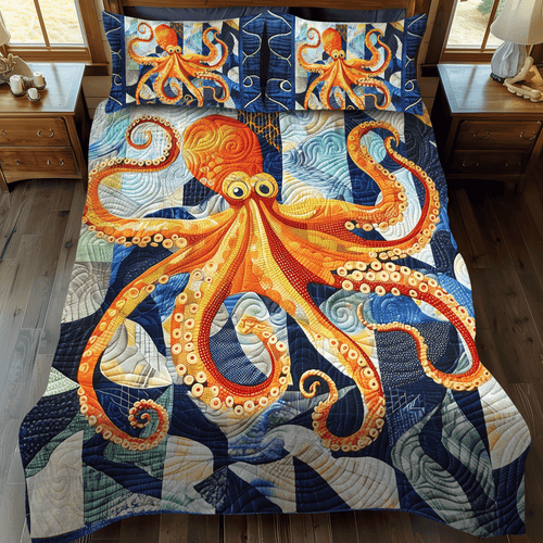 Marine Monarch 3-Piece Quilted Bedding Set NCU0DV220