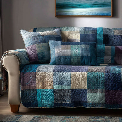 Marine Patch Quilted Sofa Cover NCU0NT12097