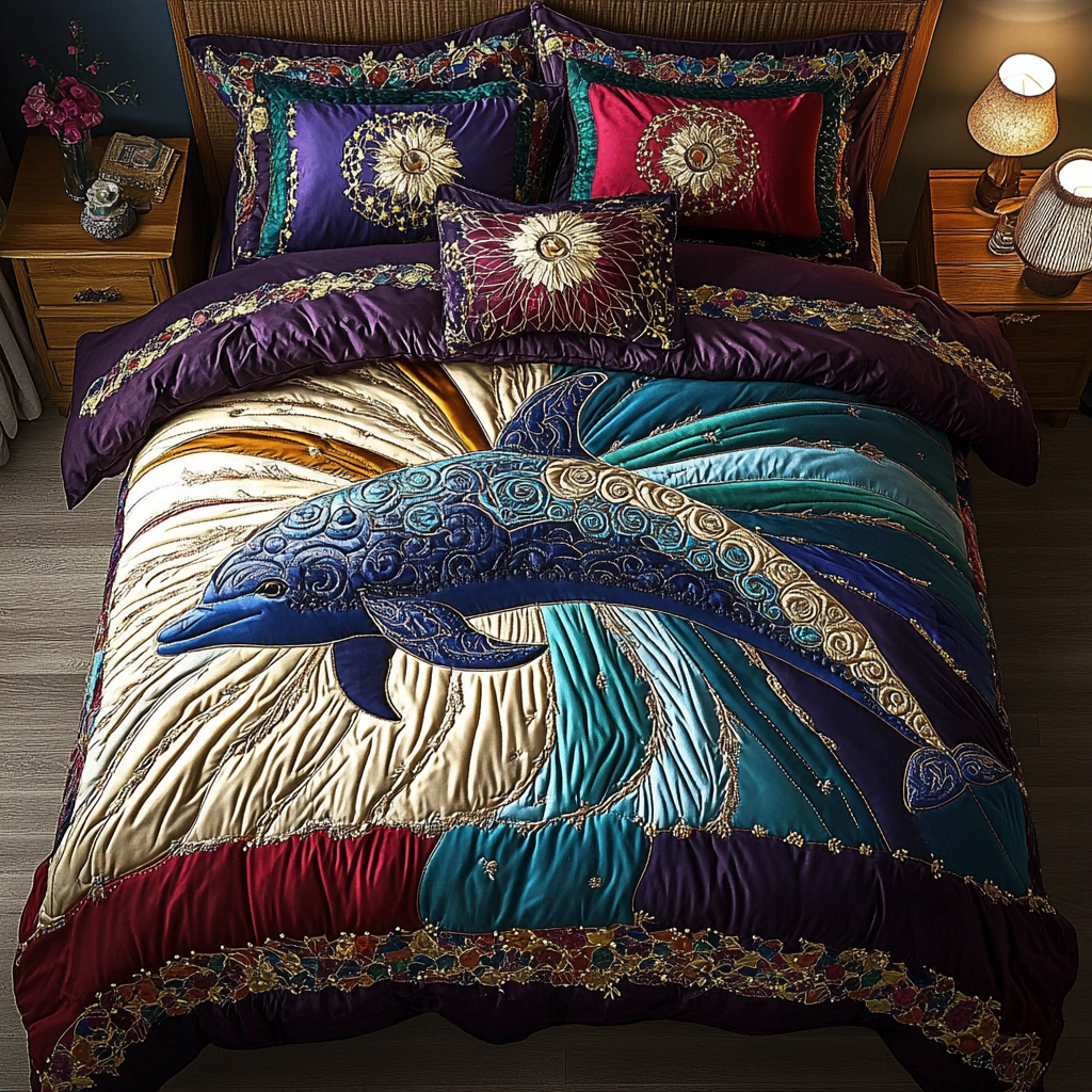 Marine Spirit 3-Piece Quilted Bedding Set NCU0DK4694