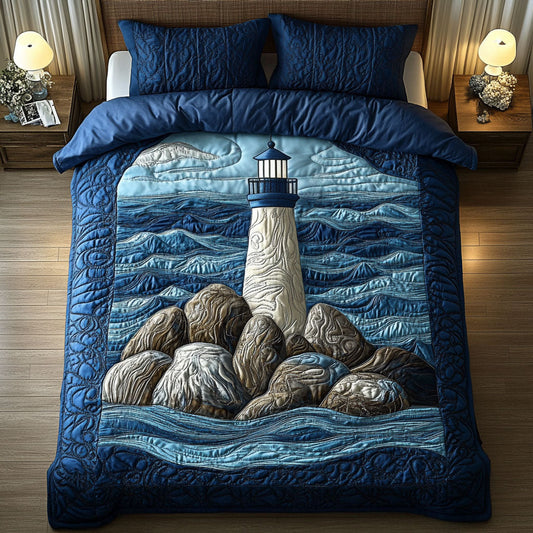Mariner Guide 3-Piece Quilted Bedding Set NCU0NT4701