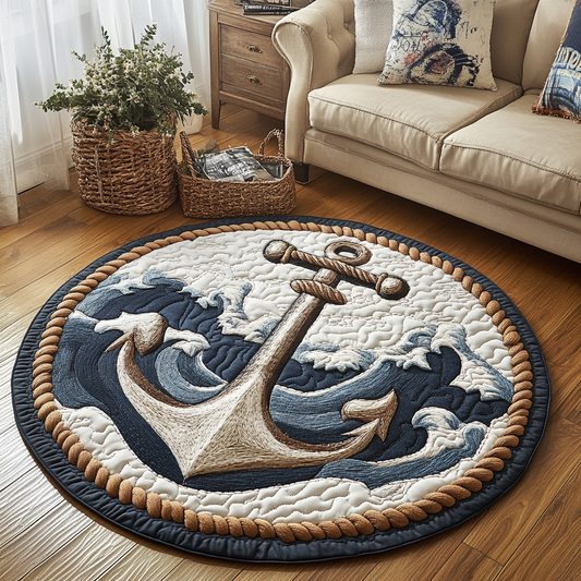 Mariner Hold Quilted Round Mat NCU0DK5205