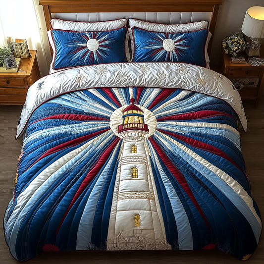 Maritime Charm 3-Piece Quilted Bedding Set NCU0VH3026