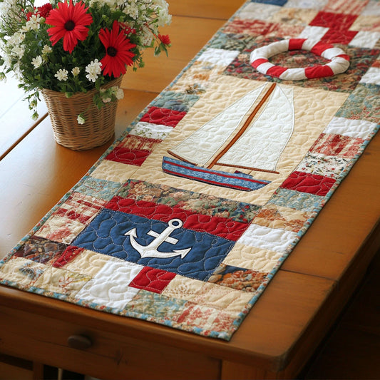 Maritime Charm Quilted Table Runner NCU0PT5868
