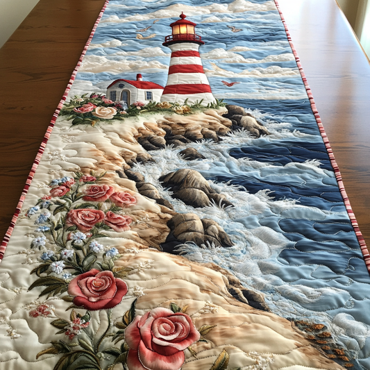 Maritime Glow Quilted Table Runner NCU0VH4555