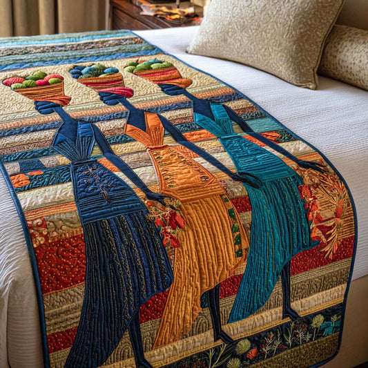 Market Day Melody Quilted Bed Runner NCU0XD1398