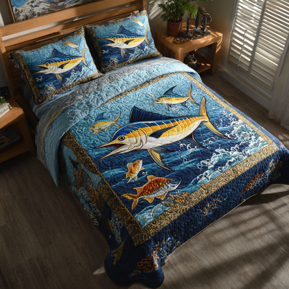 Marlin Dream 3-Piece Quilted Bedding Set NCU0DK8225