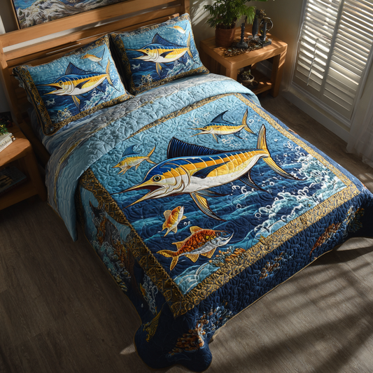 Marlin Dream 3-Piece Quilted Bedding Set NCU0DK8225