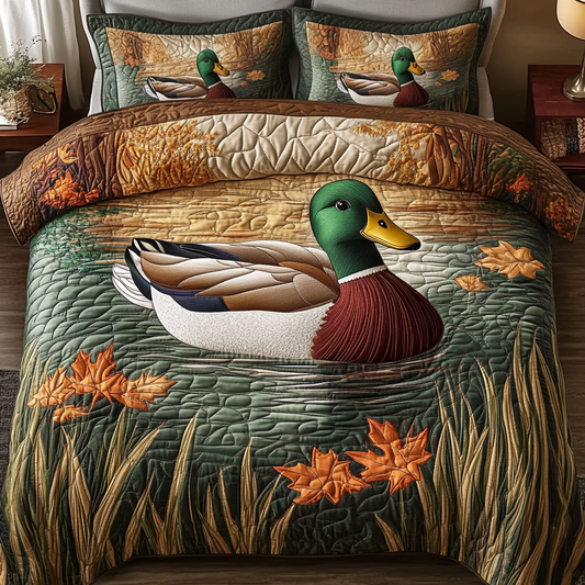 Marsh Haven 3-Piece Quilted Bedding Set NCU0VH2299