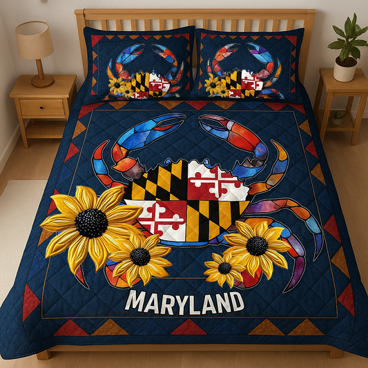 Maryland Glory 3-Piece Quilted Bedding Set NCU0DV5061