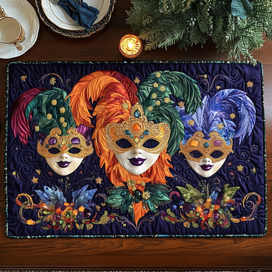 Masked Elegance Quilted Place Mat NCU0VH2774