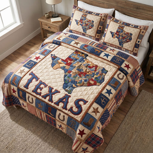Maverick Spirit 3-Piece Quilted Bedding Set NCU0PT11710
