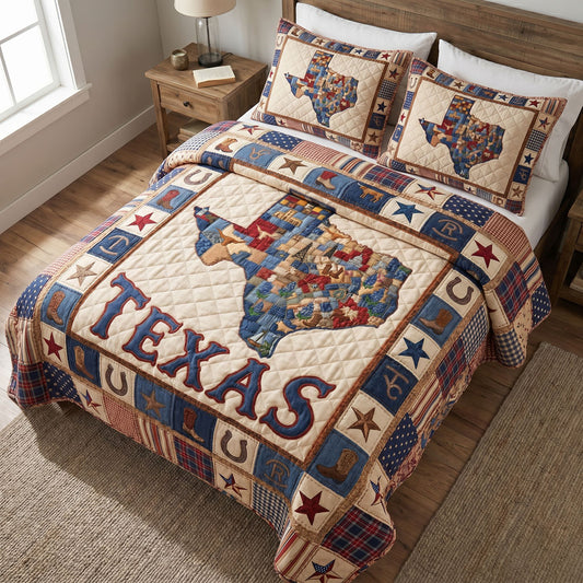 Maverick Spirit 3-Piece Quilted Bedding Set NCU0PT11710