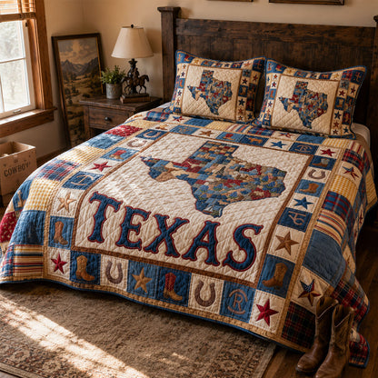 Maverick Spirit 3-Piece Quilted Bedding Set NCU0PT11710