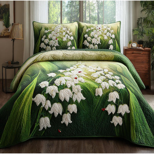 May Blooms 3-Piece Quilted Bedding Set NCU0DV9102