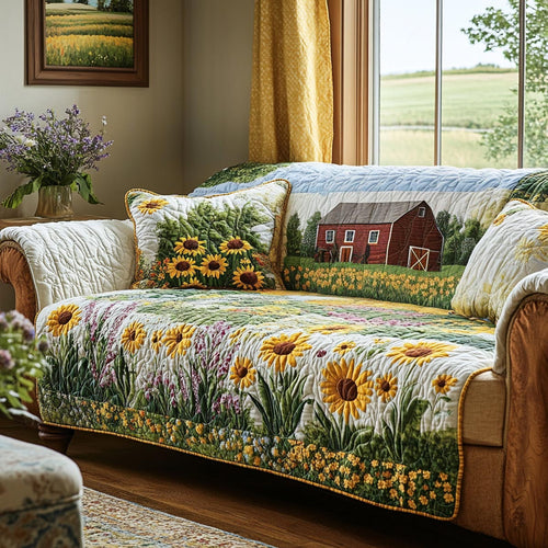 Meadow Barn Quilted Sofa Cover NCU0DV9300