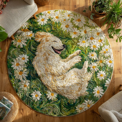 Meadow Bliss Quilted Round Mat NCU0TV455