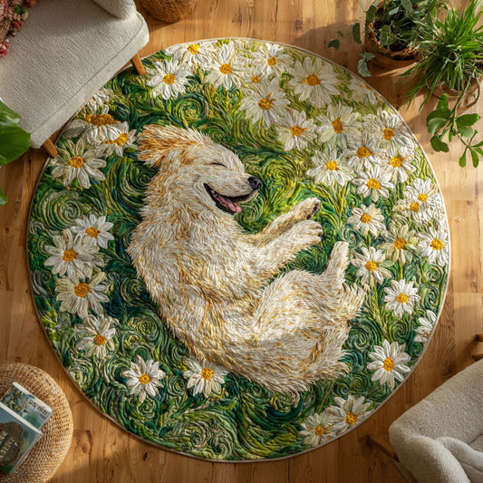 Meadow Bliss Quilted Round Mat NCU0TV455