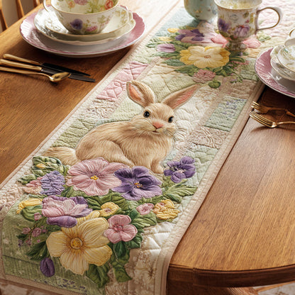 Meadow Bunny Quilted Table Runner NCU0TD2312