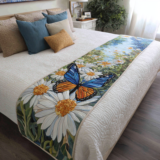 Meadow Butterfly Quilted Bed Runner NCU0DK9141
