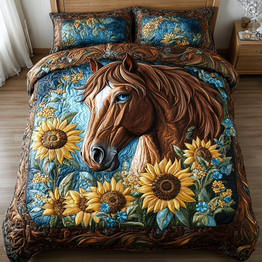 Meadow Charge 3-Piece Quilted Bedding Set NCU0VH5818