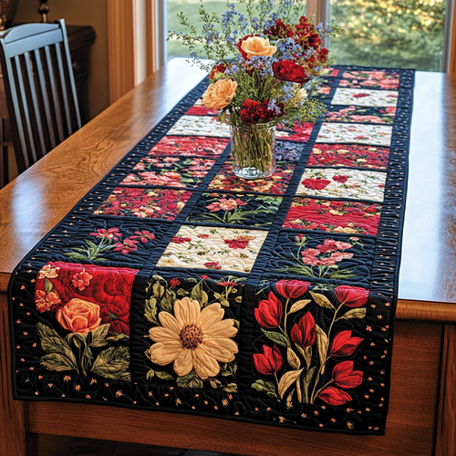 Meadow Charm Quilted Table Runner NCU0DK9781