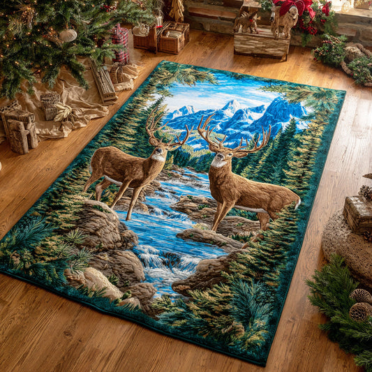 Meadow Deer Area Rug NCU0TD1985