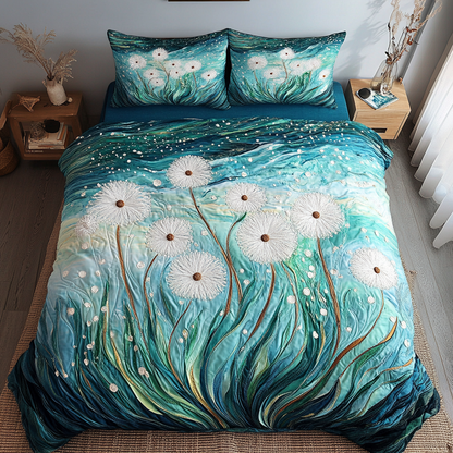 Meadow Dream 3-Piece Quilted Bedding Set NCU0VH5610