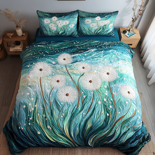 Meadow Dream 3-Piece Quilted Bedding Set NCU0VH5610