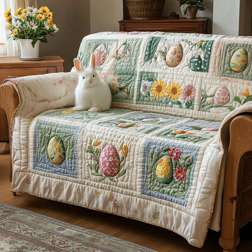 Meadow Egg Parade Quilted Sofa Cover NCU0PT11420