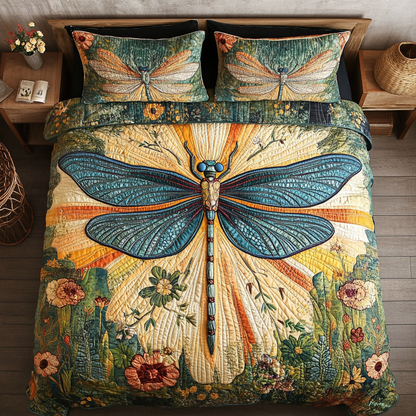 Meadow Flight 3-Piece Quilted Bedding Set NCU0VH5836