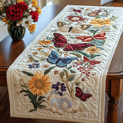 Meadow Flight Quilted Table Runner NCU0VL1125