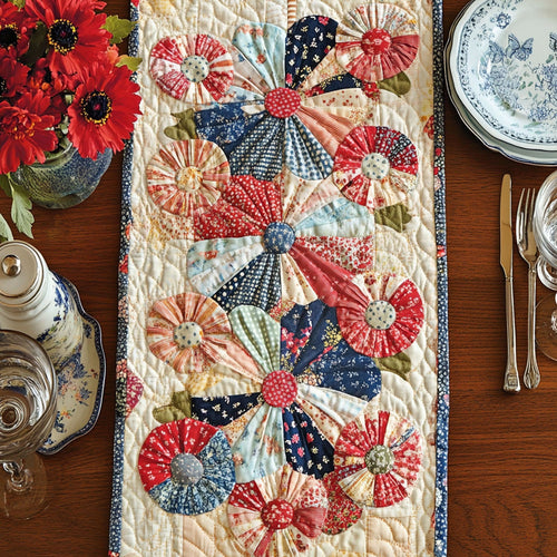 Meadow Flowers Quilted Table Runner NCU0PT7250
