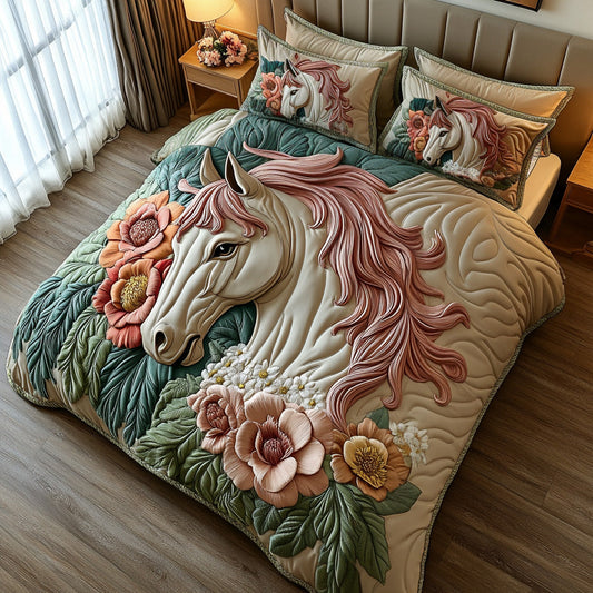 Meadow Gallop 3-Piece Quilted Bedding Set NCU0DV7336