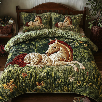 Meadow Gallop 3-Piece Quilted Bedding Set NCU0VH3800
