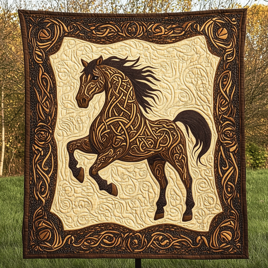 Meadow Gallop Quilted Blanket NCU0DK3453