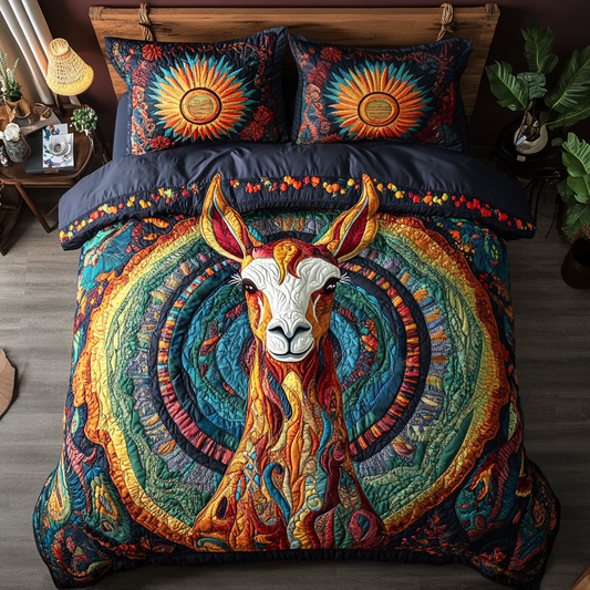 Meadow Gaze 3-Piece Quilted Bedding Set NCU0VH5796