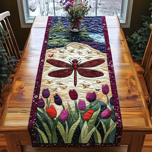 Meadow Glimmer Quilted Table Runner NCU0DK4074