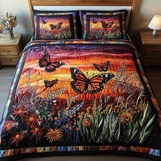 Meadow Glow 3-Piece Quilted Bedding Set NCU0NT3891