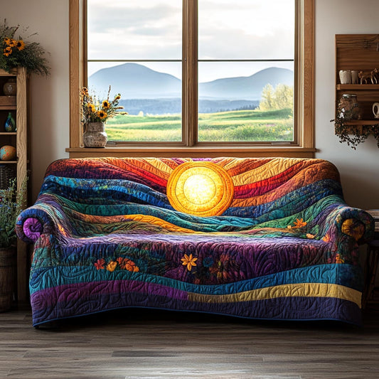Meadow Glow Quilted Sofa Cover NCU0DV9431