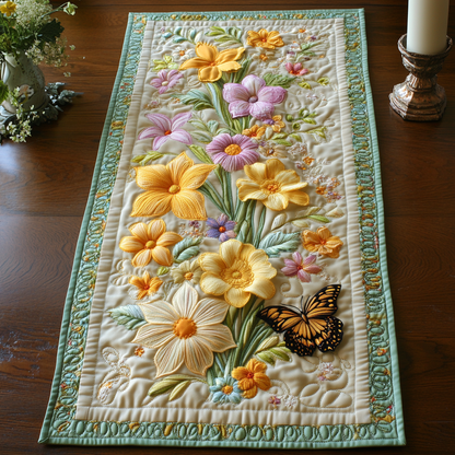 Meadow Glow Quilted Table Runner NCU0DV4177