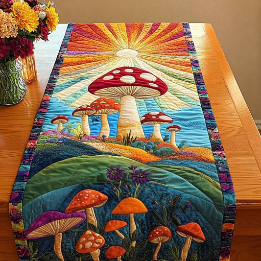 Meadow Glow Quilted Table Runner NCU0NT3712