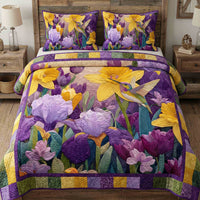 Meadow Grace 3-Piece Quilted Bedding Set NCU0NT12225